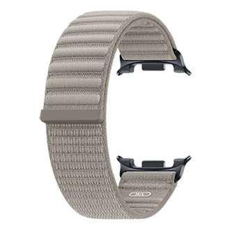 Galaxy Watch9 Fabric Band (M/L) Back-Perspective Mocha 