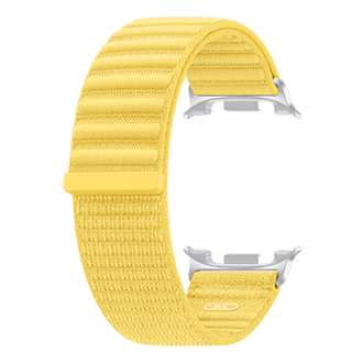 Galaxy Watch9 Fabric Band (M/L) Back-Perspective Yellow 