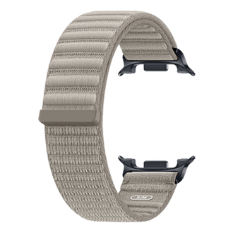 Galaxy Watch9 Fabric Band (S/M) Back-Perspective Mocha 