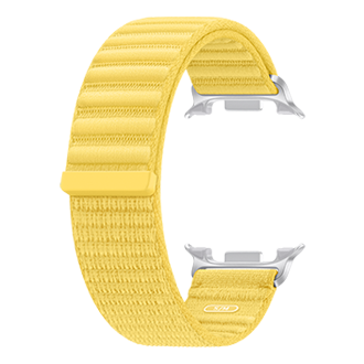 Galaxy Watch9 Fabric Band (S/M) Back-Perspective Yellow 