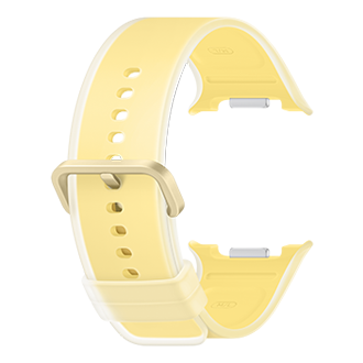 Galaxy Watch9 Misty Band (M/L) Back-Perspective Yellow 
