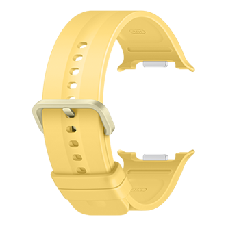 Galaxy Watch9 Sport Band (M/L) Back-Perspective Yellow 