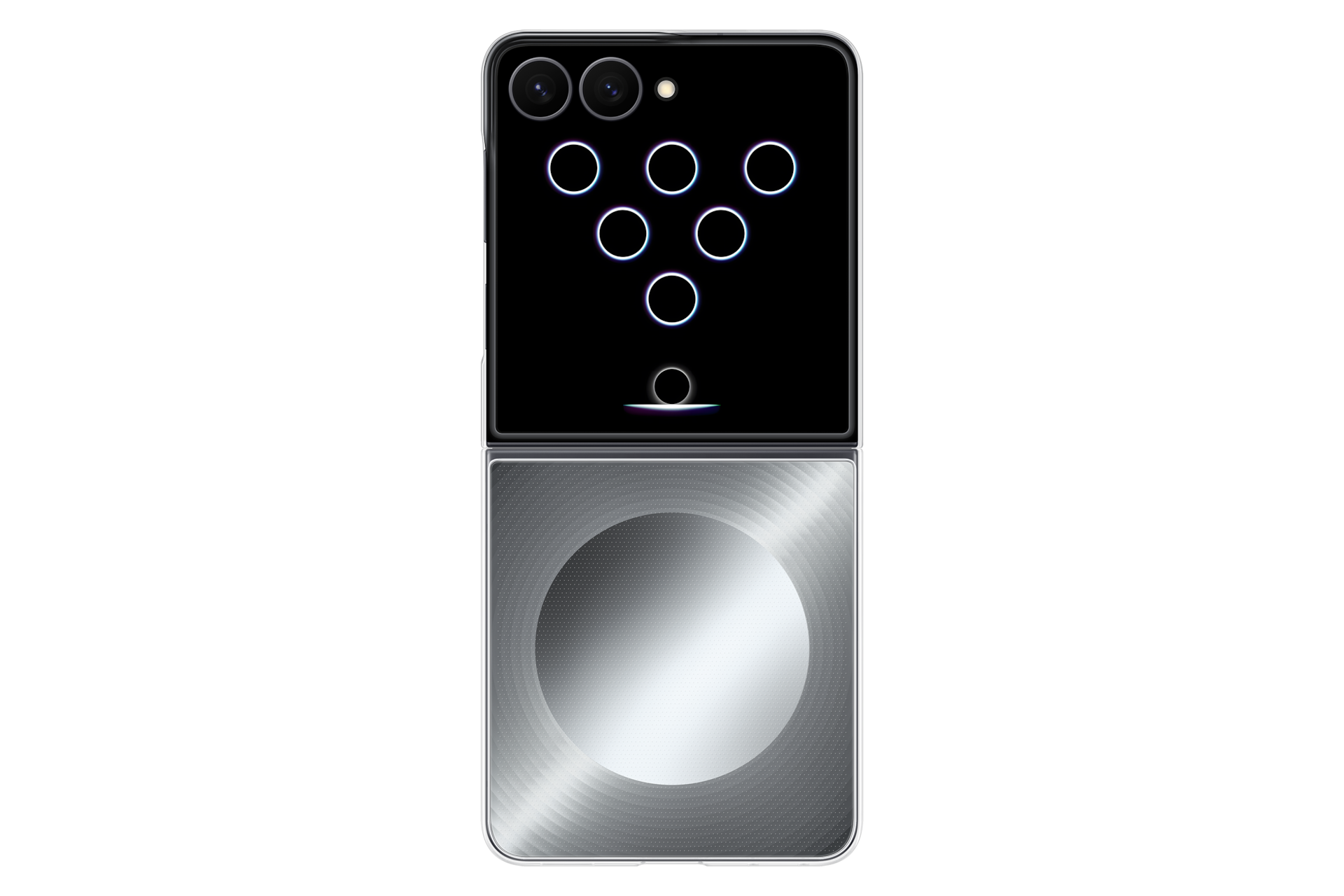 Galaxy Z Flip8 Flipsuit Case Front2 Silver 