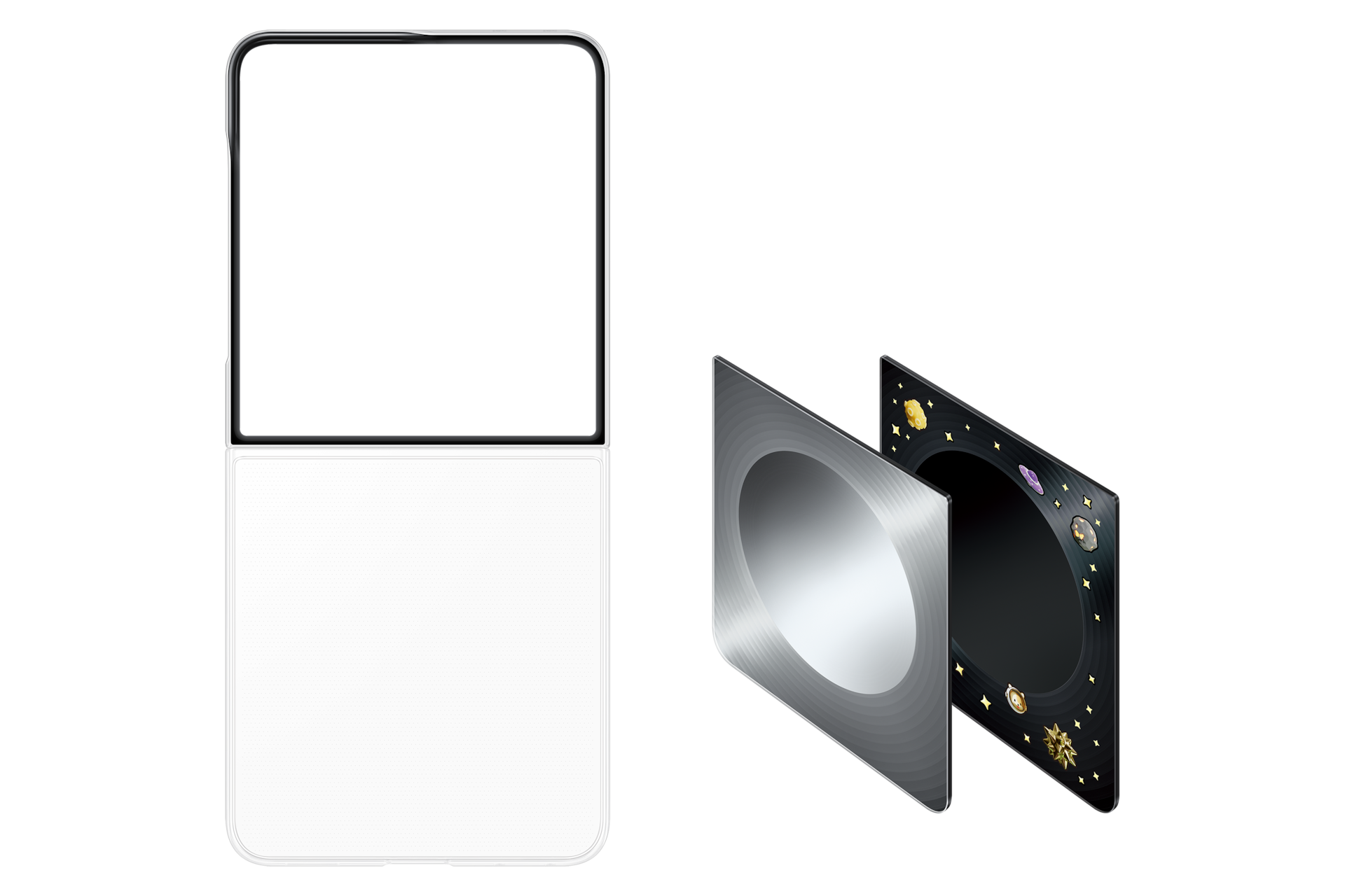 Galaxy Z Flip8 Flipsuit Case Set-Cut Silver 