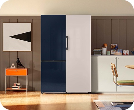 BESPOKE RR7000, RR5000 si RB7300 in camera de zi.