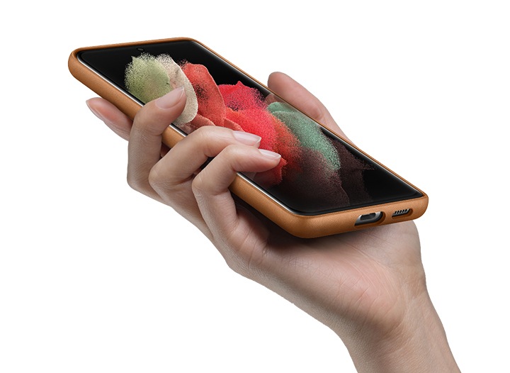 Samsung Galaxy S21 Ultra Leather Cover Samsung Nederland