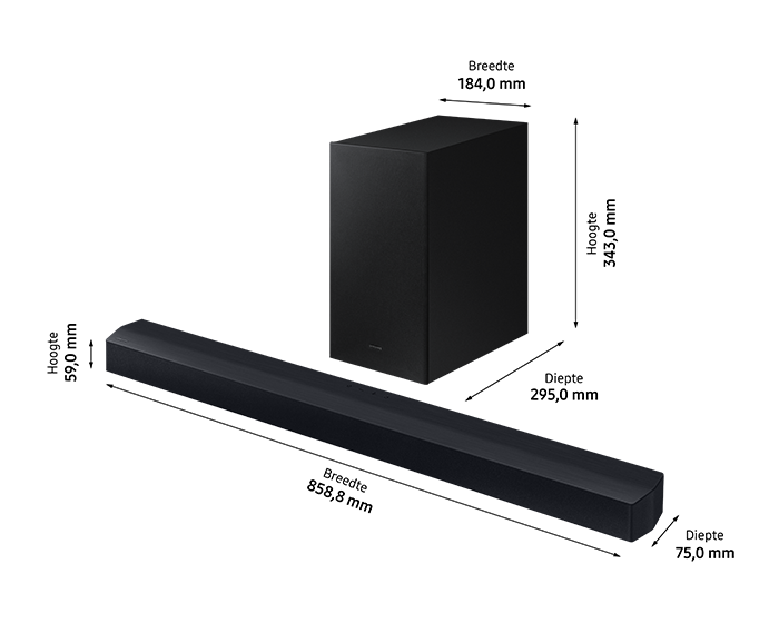 Essential C-series Soundbar HW-B450F (2025) Black