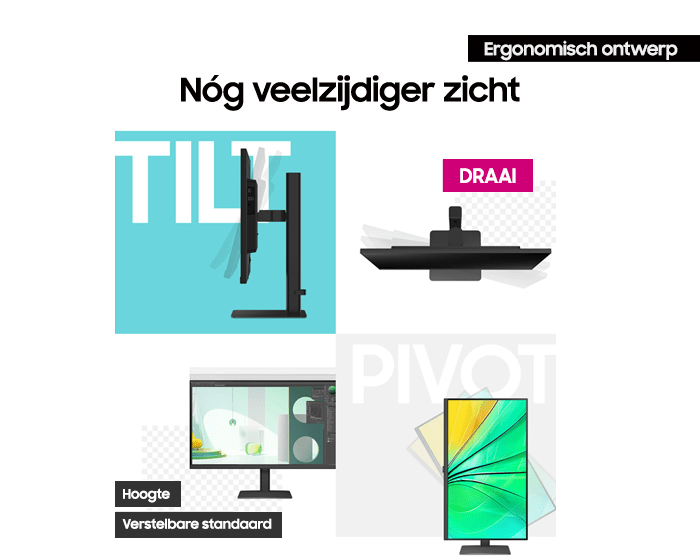 Ergonomic design for a view with enhanced versatility.
