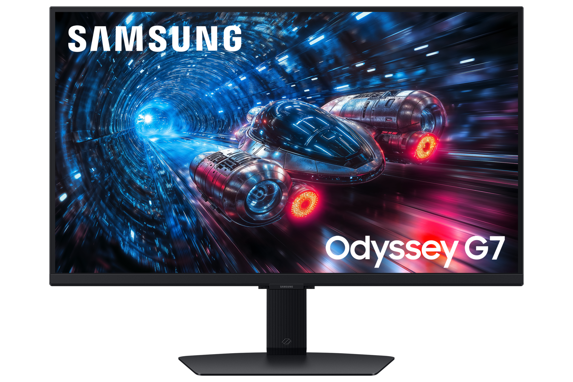 27 Inch Odyssey G7 G70F 4K 180Hz Gaming Monitor  Front2 Black 