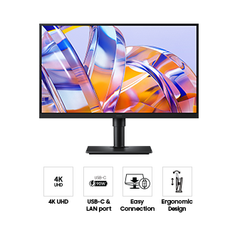27" [69cm] ViewFinity S8 S80UH 4K UHD High-Resolution Monitor Black