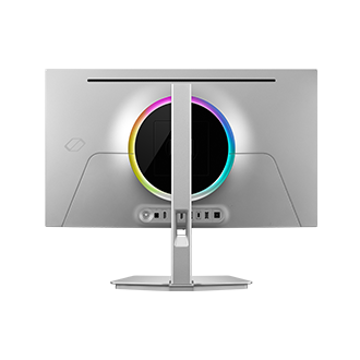Achterkant van de 27-inch Samsung Odyssey OLED G8.