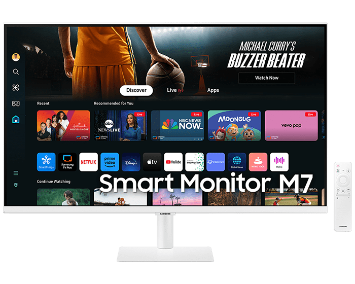 Samsung 32 Inch Smart Monitor M7 M70D UHD White aanbieding