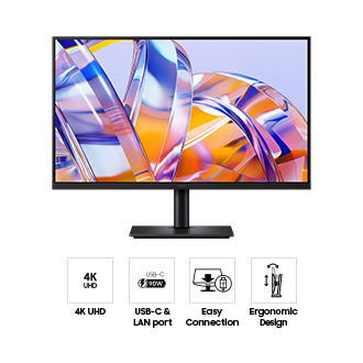 32" [81cm] ViewFinity S8 S80UH 4K UHD High-Resolution Monitor Black