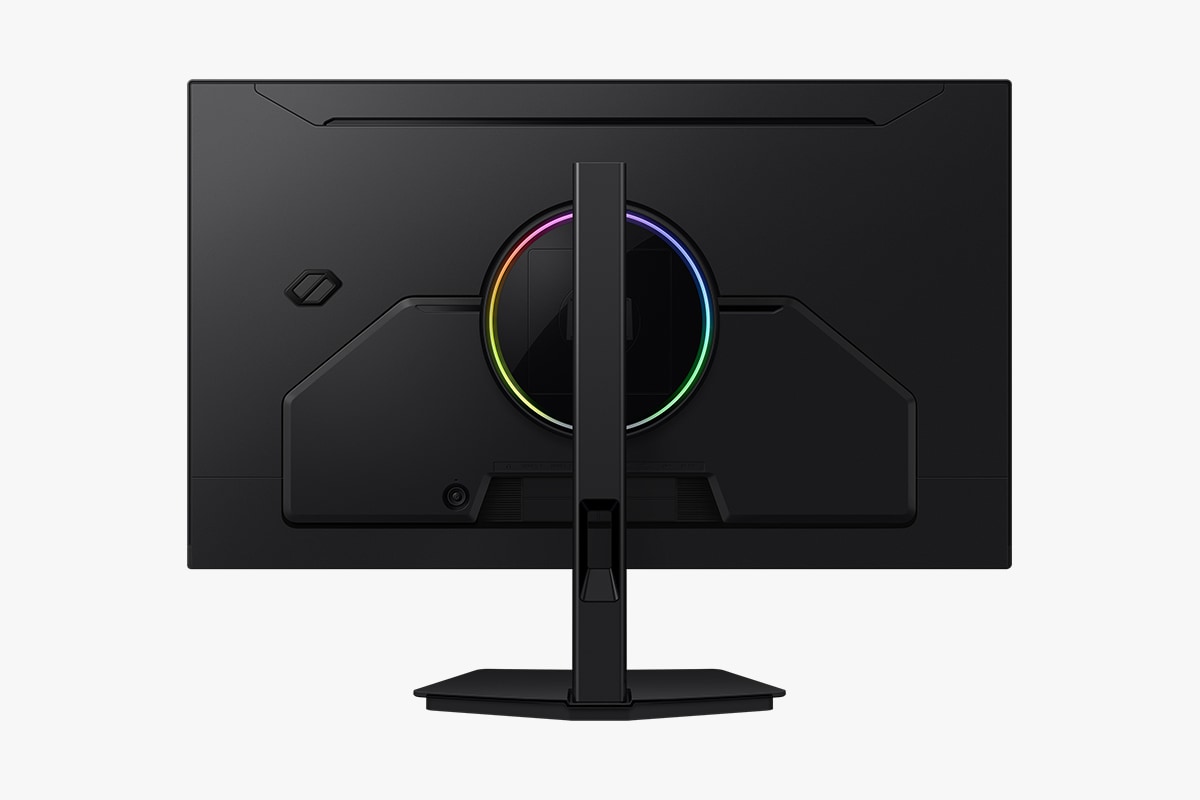 Achterkant van de Samsung Odyssey G8.