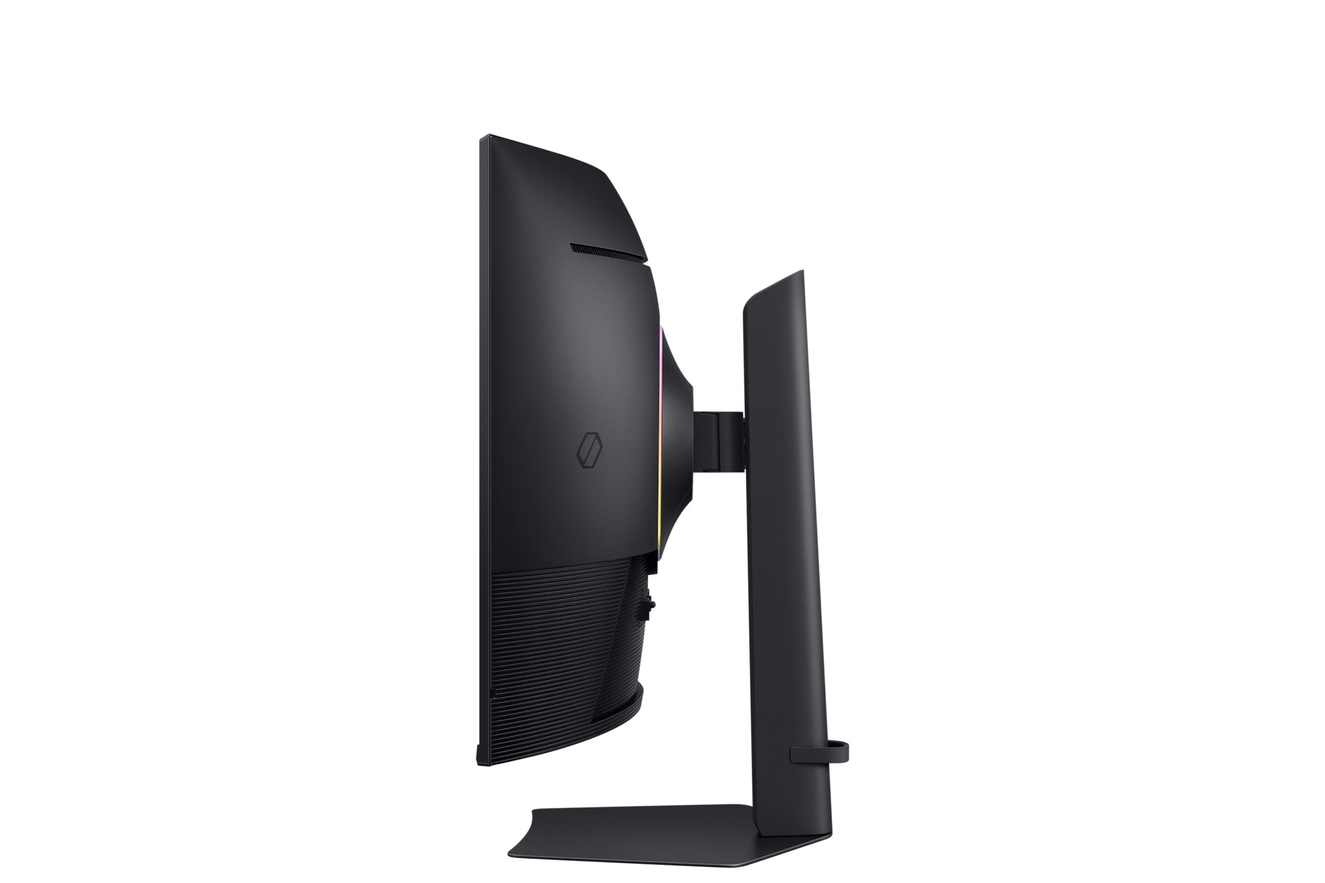 37" Odyssey G7 G75F UHD 165Hz Curved Gaming Monitor Has Black 