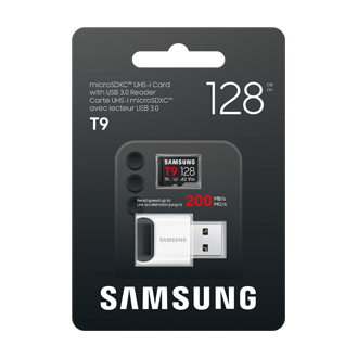 T9 microSD Card microSDXC™ UHS-I Card Front-PKG Black 