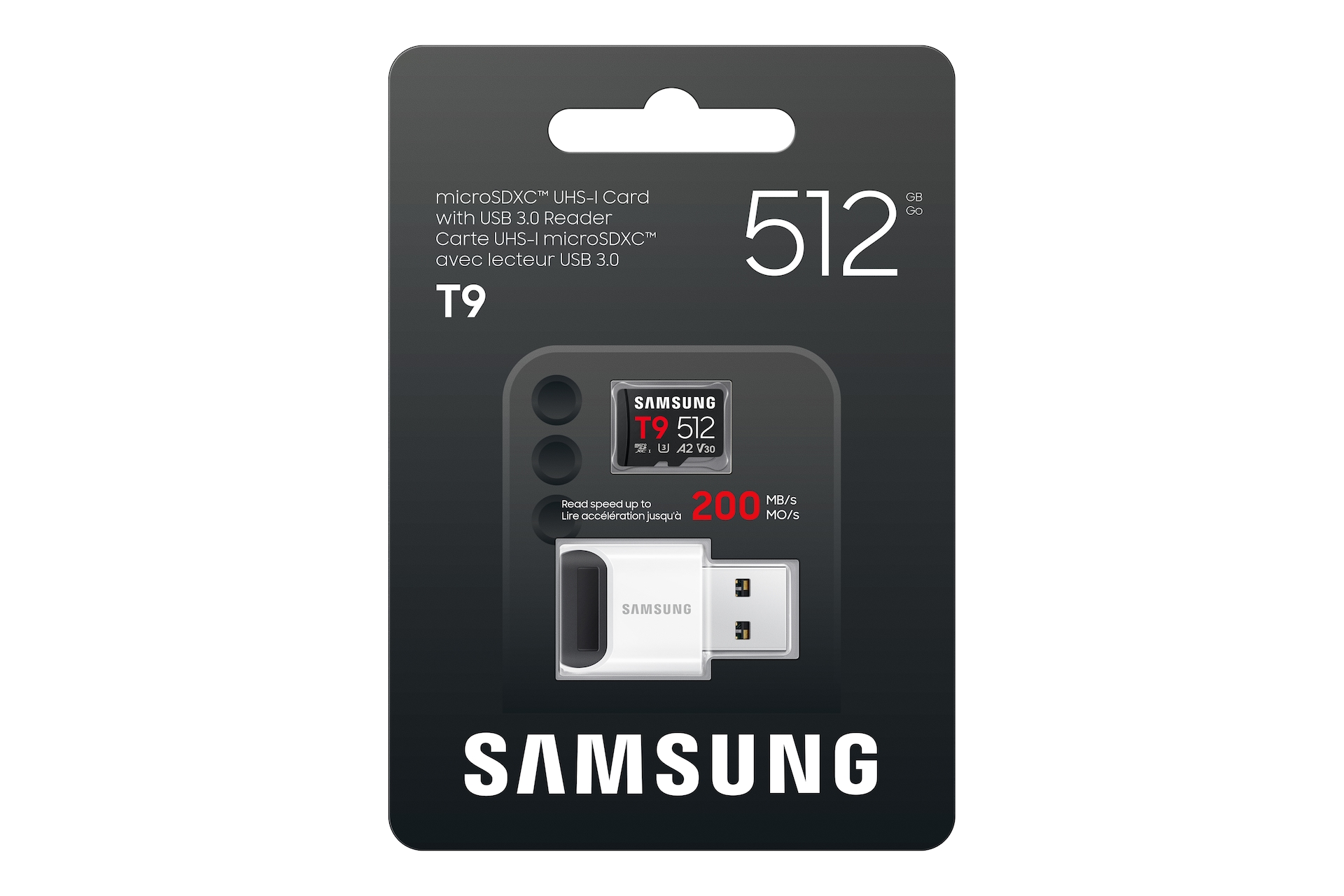 T9 microSDHC™ UHS-I Card 512GB + Card reader Black