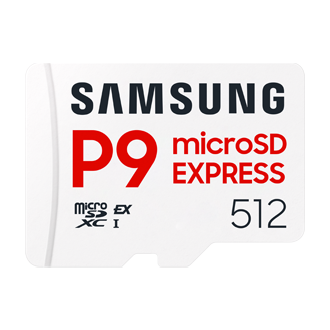 P9 microSD EXPRESS Front White 