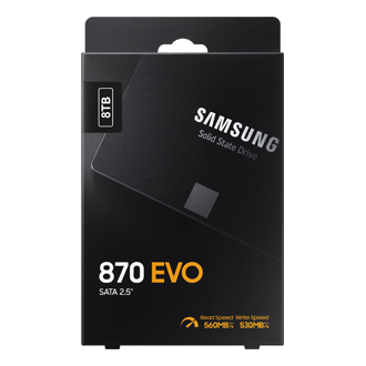 SSD 870 EVO SATA III 2.5 inch PKG-Front Black 