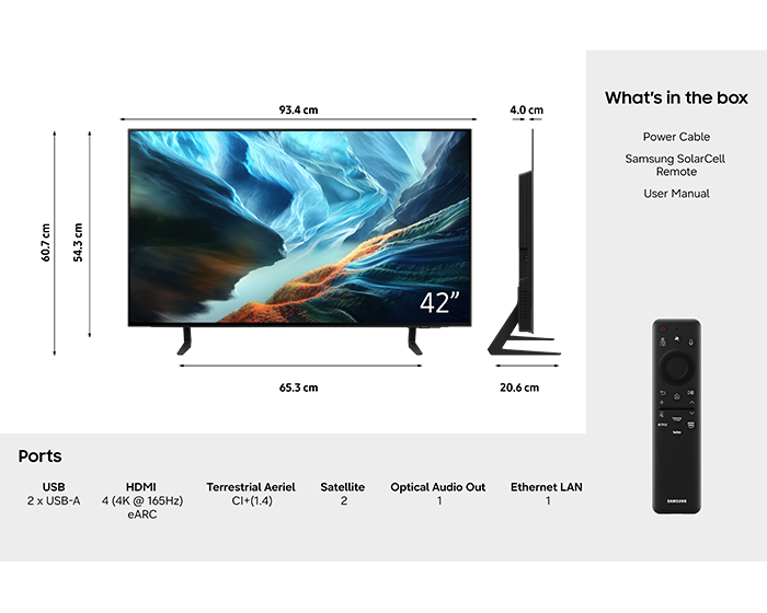 42” OLED 4K Vision AI Smart TV S94H (2026) Graphite