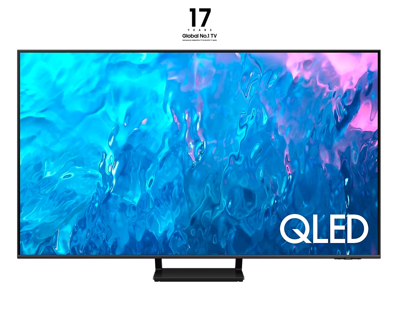 TV QLED 55  Samsung TQ55Q70CATXXC, UHD 4K, Smart TV, Motion Xcelerator  Turbo+, Quantum HDR, Diseño Airslim, DVB-T2 (H.265), Titan Gray