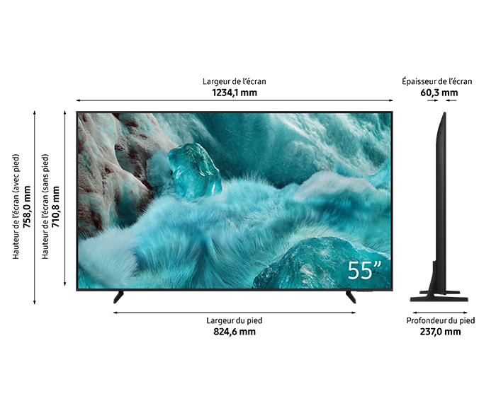 55" QLED 4K Samsung Vision AI Smart TV Q7F2 (2025) Black