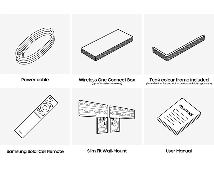 What's in the box The Frame Pro 65 inch