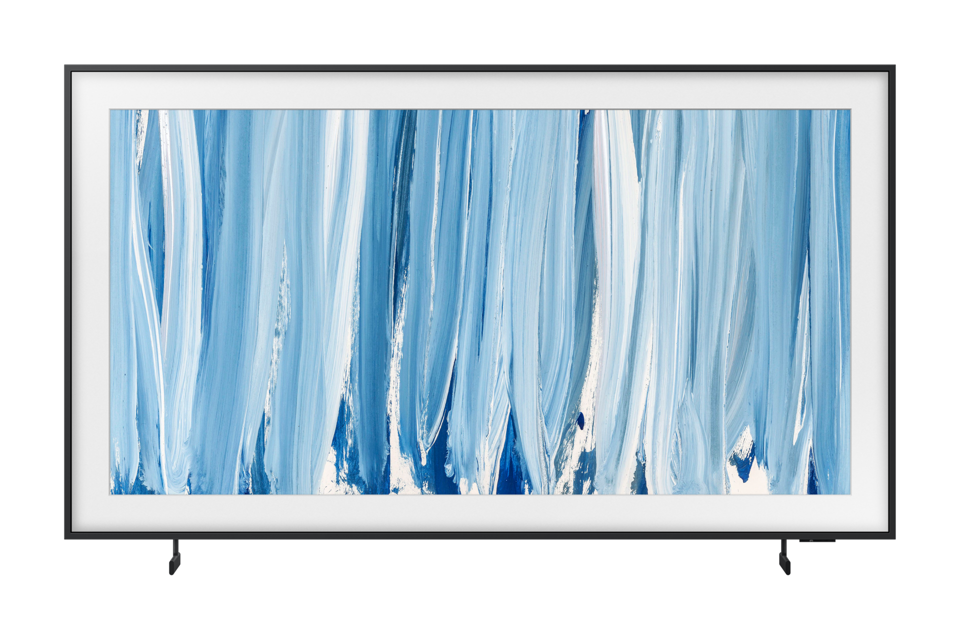 The Frame Pro LS03HW 4K Samsung Vision AI Smart TV (2026) Front2 Black Modern Frame Design with Wireleess One Connect
