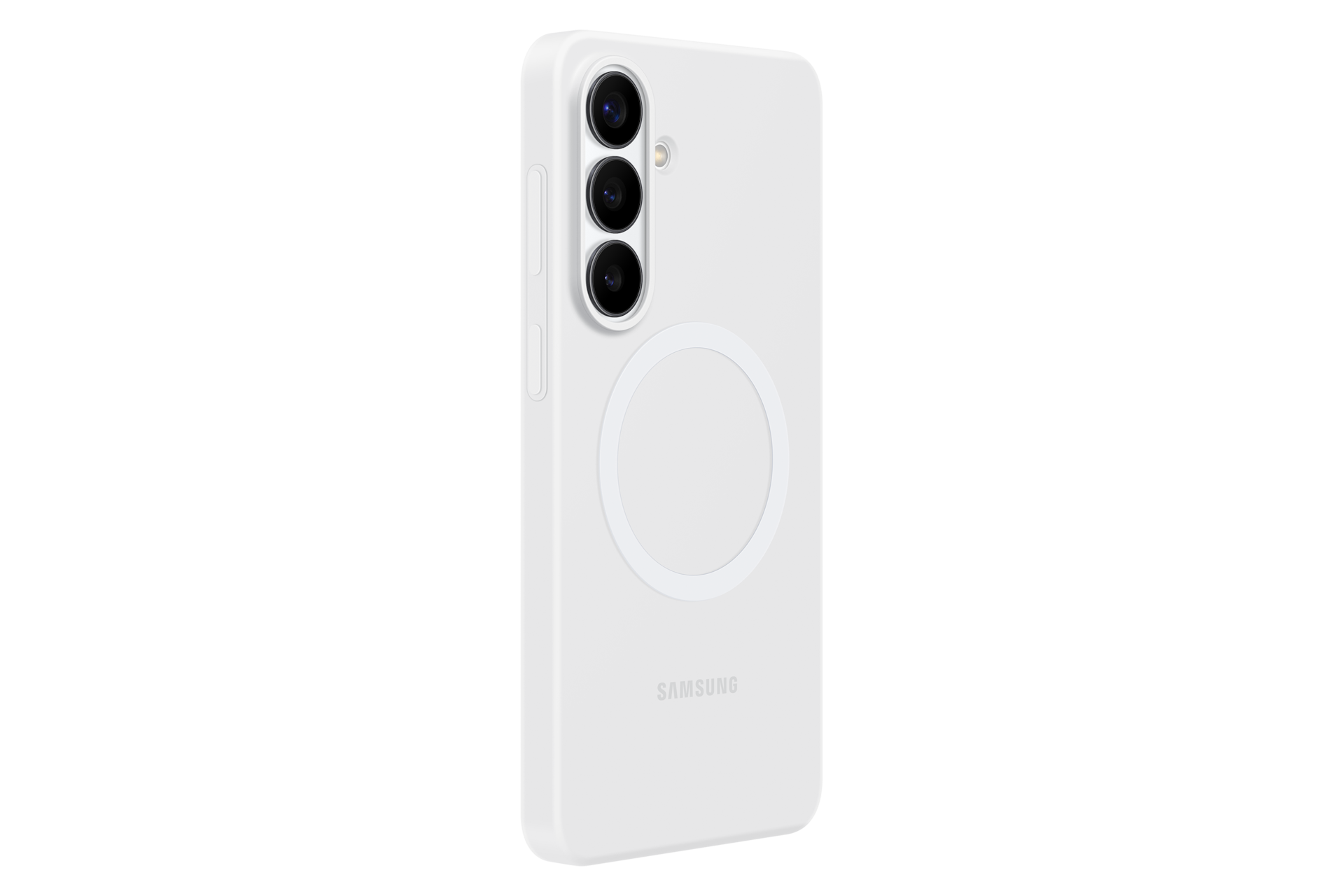 Galaxy S26+ Silicone Magnet Case Dynamic White 