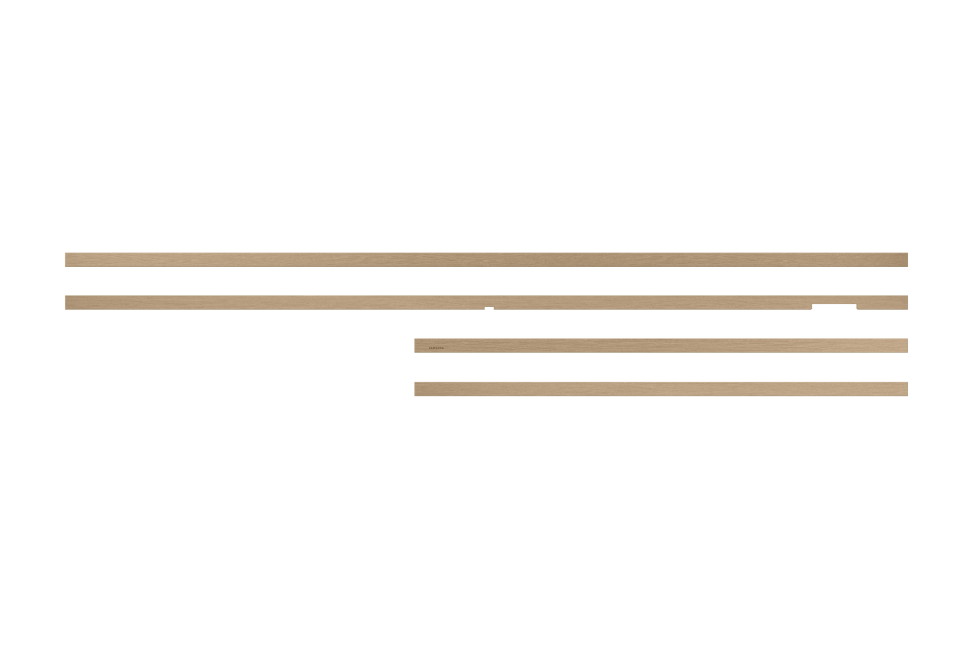 Verwisselbare lijst 65 inch The Frame Modern – Teakhout look (2025)