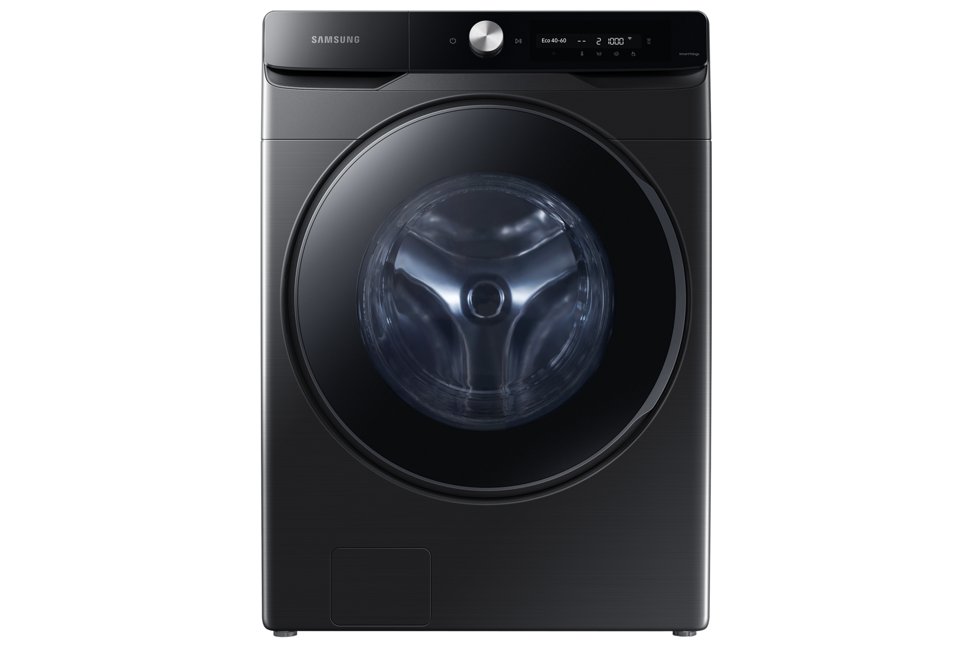 20kg AI Wash Wasmachine - Zwart Front-On Black 