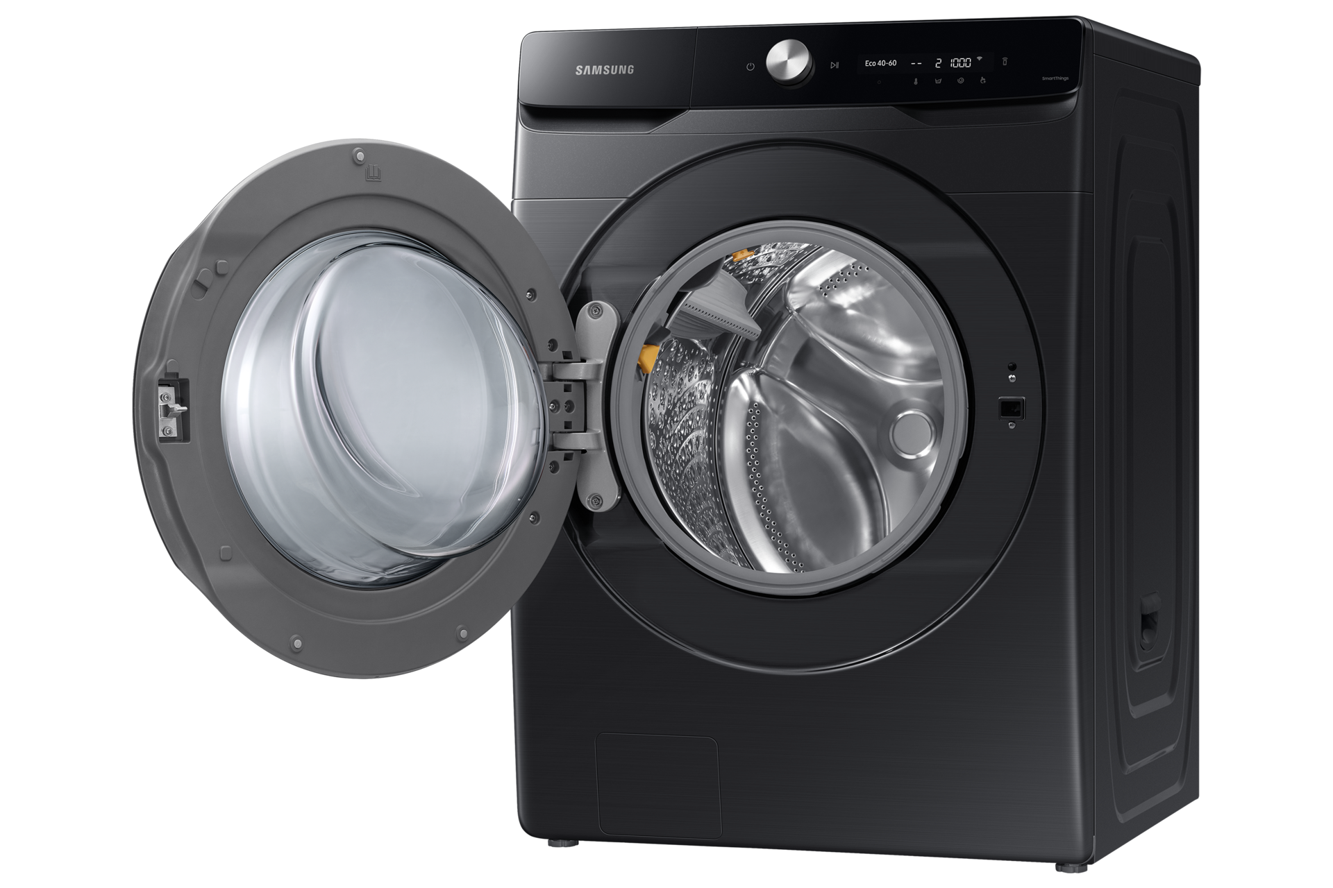 20kg AI Wash Wasmachine - Zwart R-Perspective-Open Black 