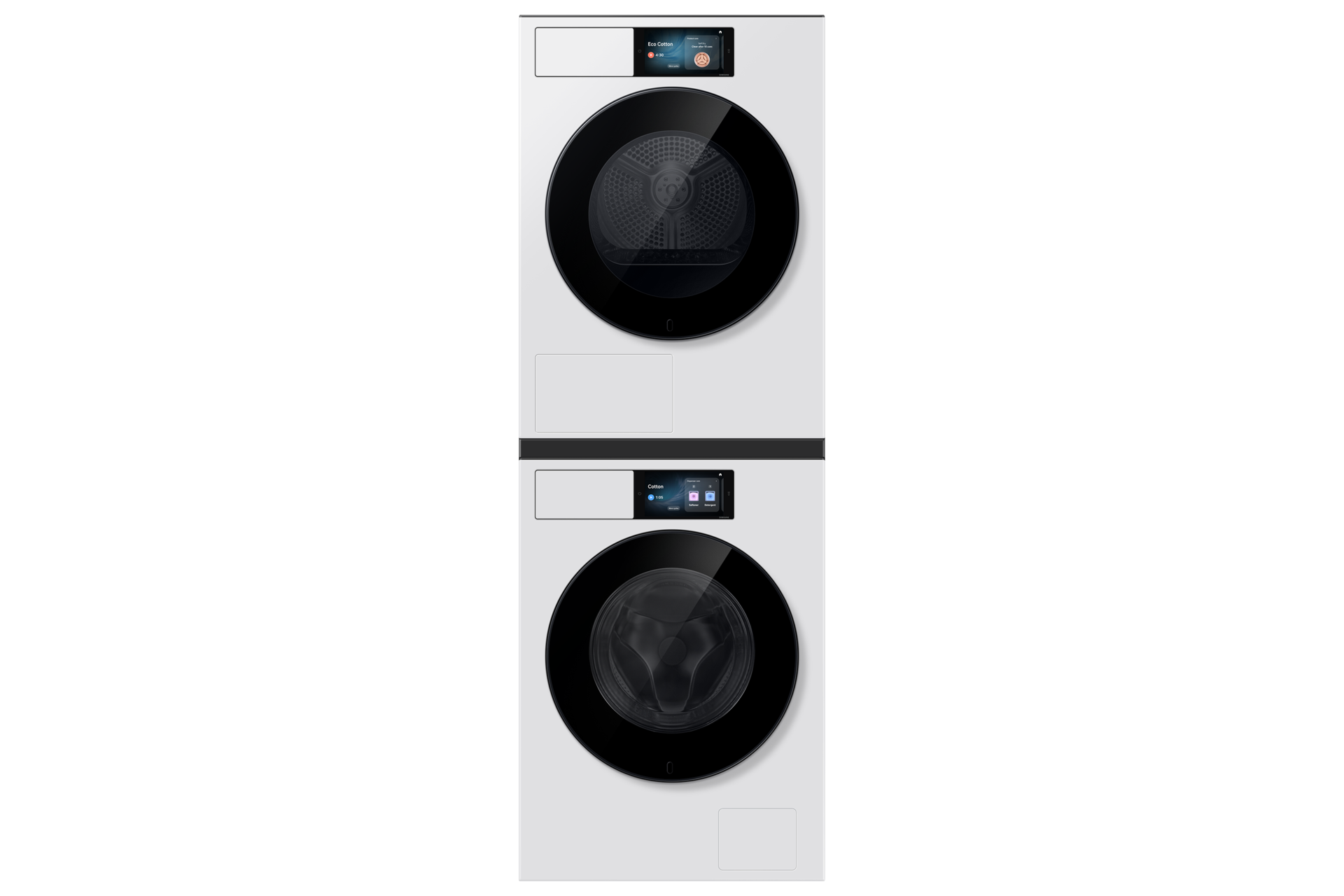 Bespoke AI Home Wasmachine 9000-serie 9kg Stack-Front-Door-Closed White 