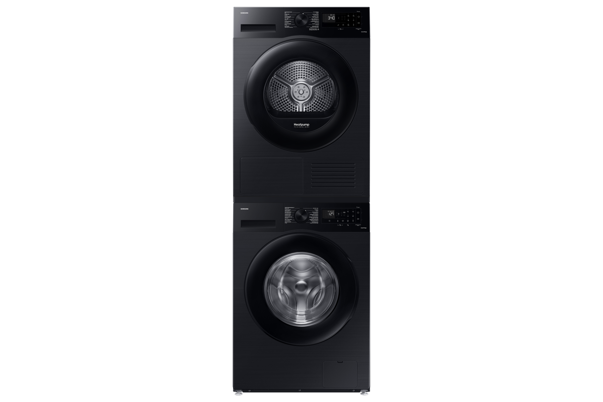 SuperSpeed Wasmachine 5000-serie WW11DG5B25 Stack-Front-Door-Closed Black 