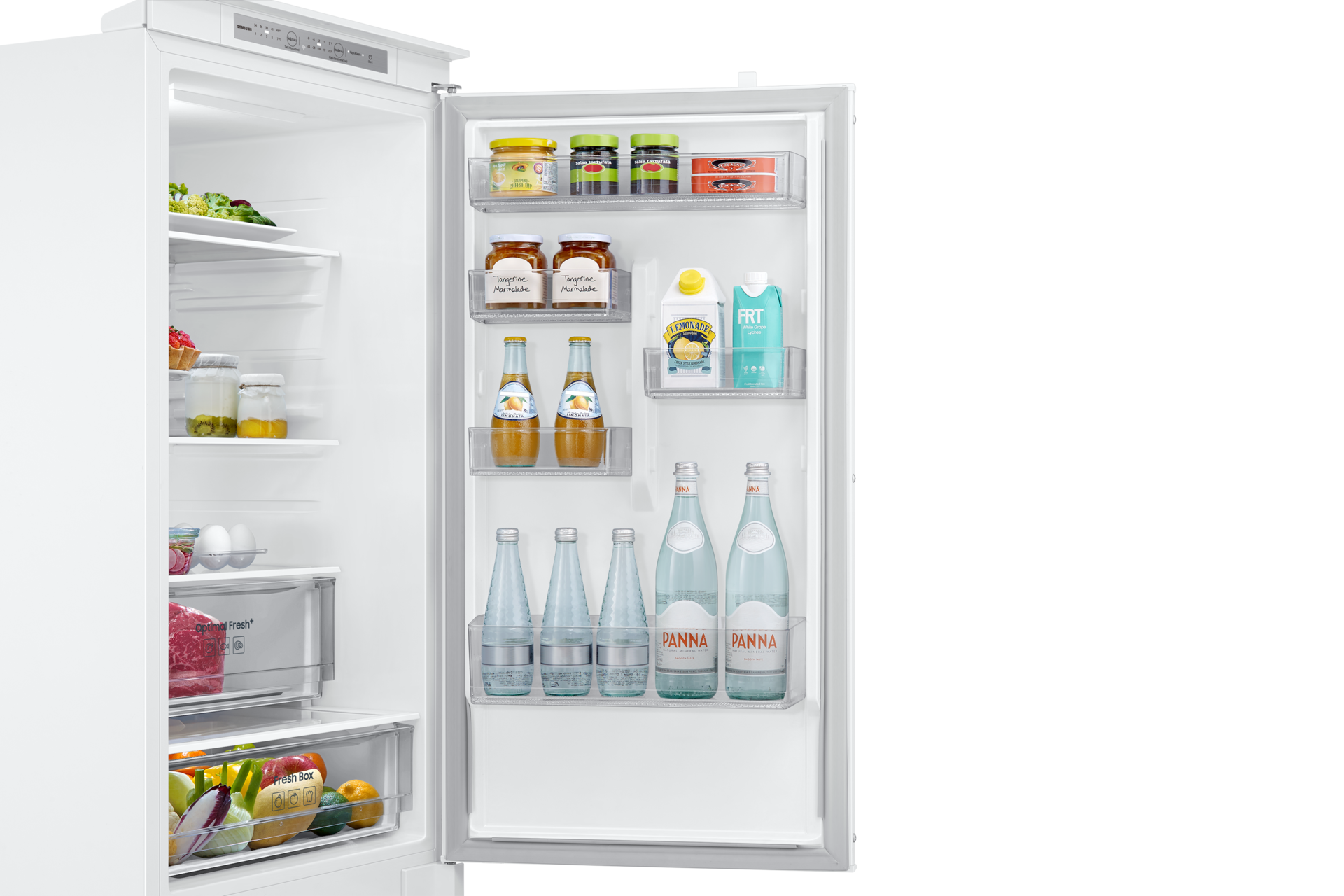 Innebygd kjøle- og fryseskap SpaceMax 177,5 cm Detail5-Half-Door-Bin White 