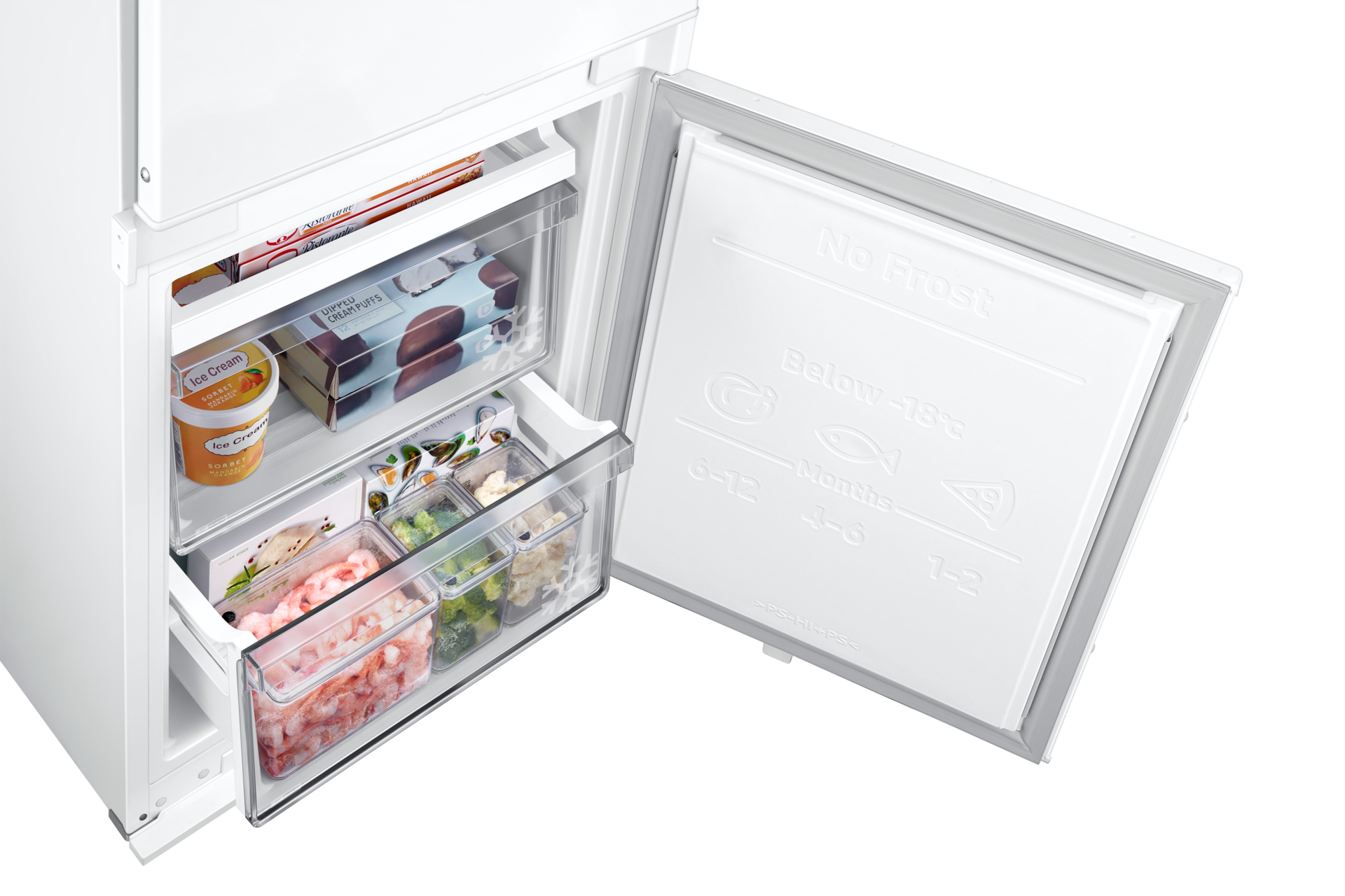 Innebygd kjøle- og fryseskap SpaceMax 177,5 cm Detail1 White 