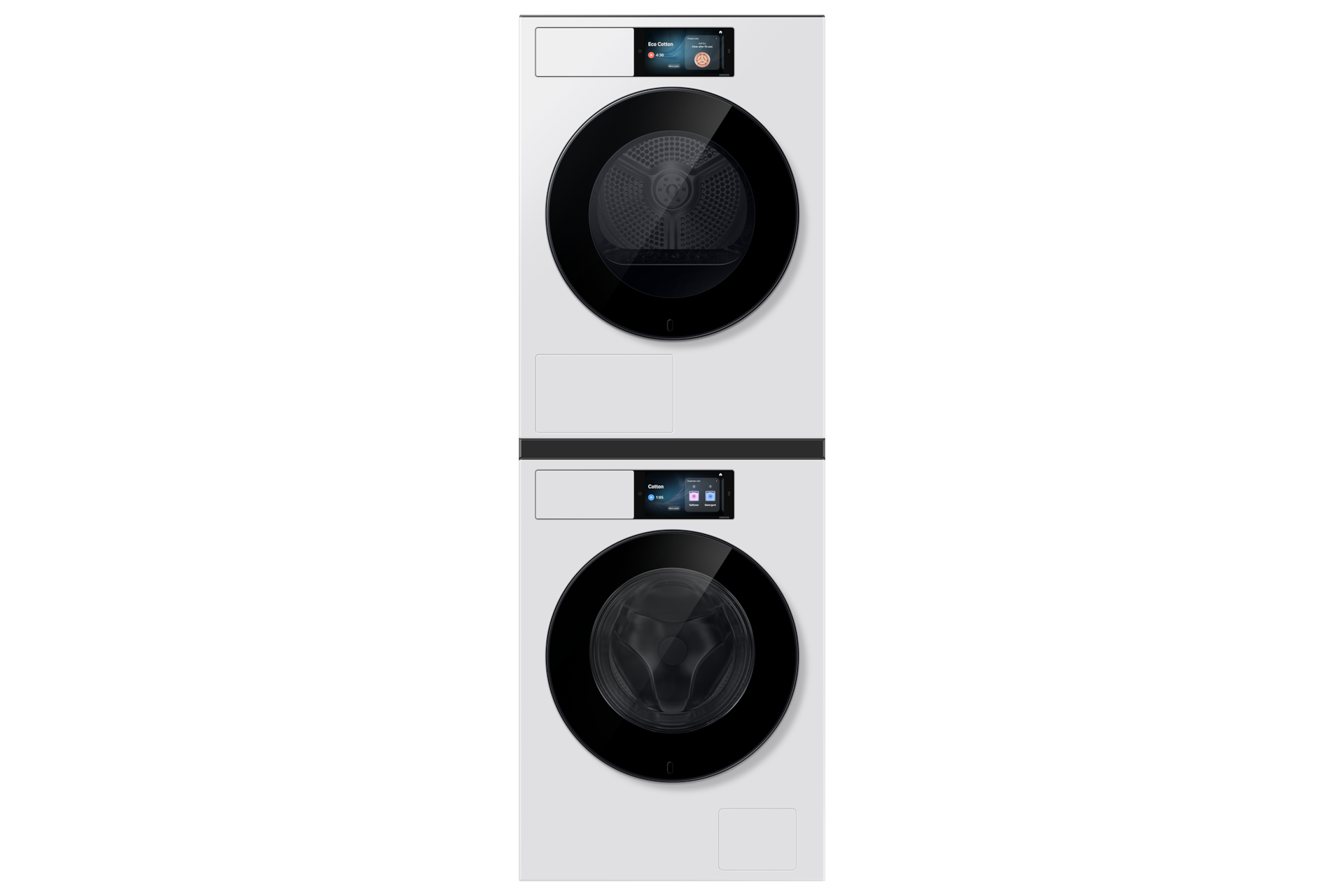Dryer AI Home 7" 9kg Stack-Front-Door-Closed White 