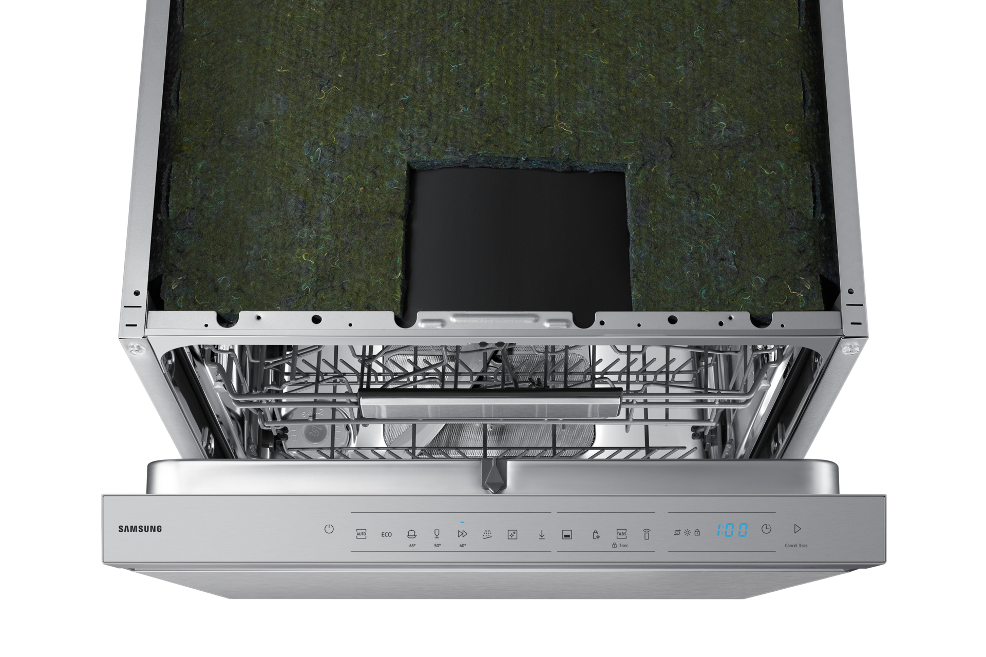 Built-under Dishwasher AutoRelease™ 14 Place Setting Control-Panel Silver 