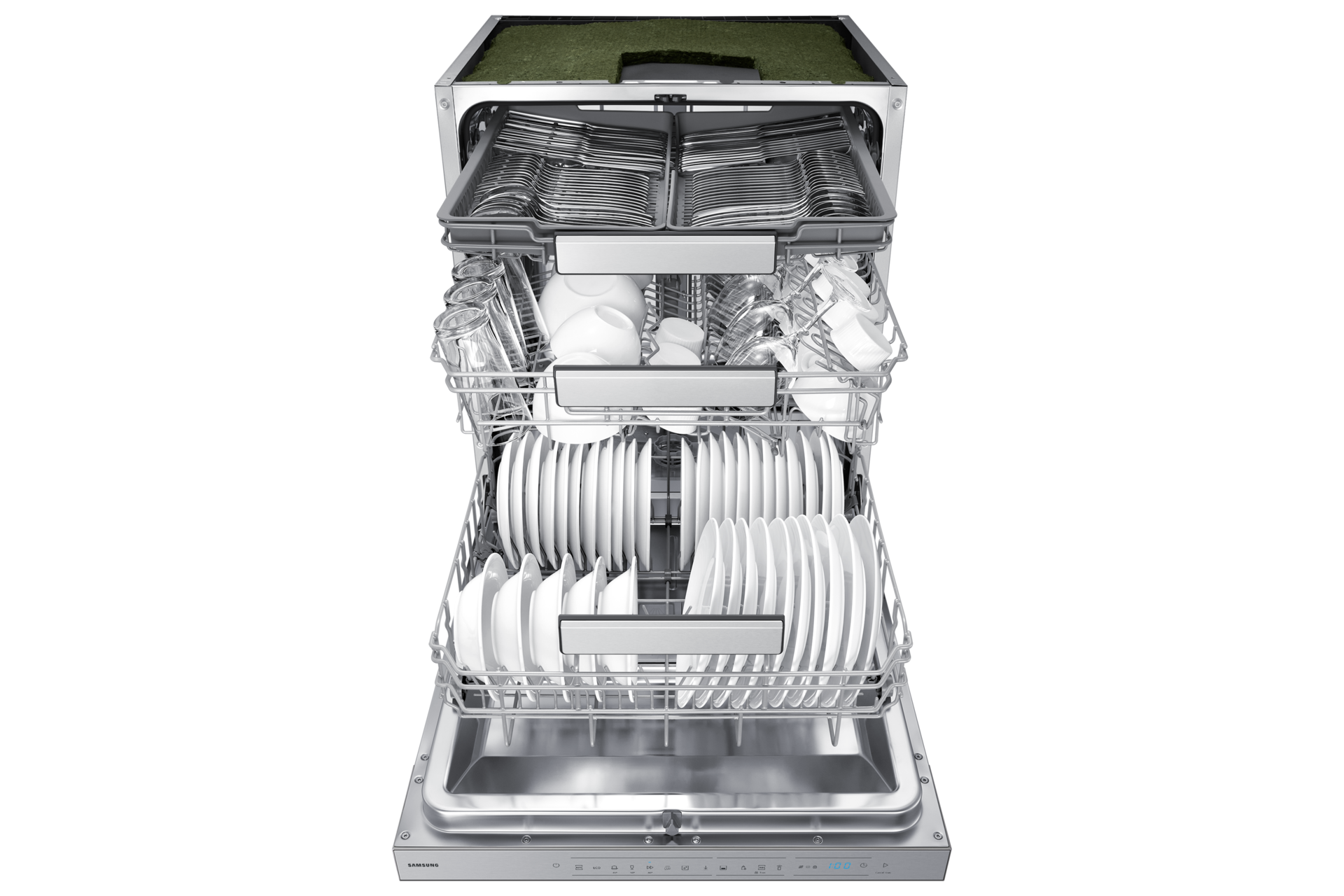 Built-under Dishwasher AutoRelease™ 14 Place Setting Front-Open3 Silver 