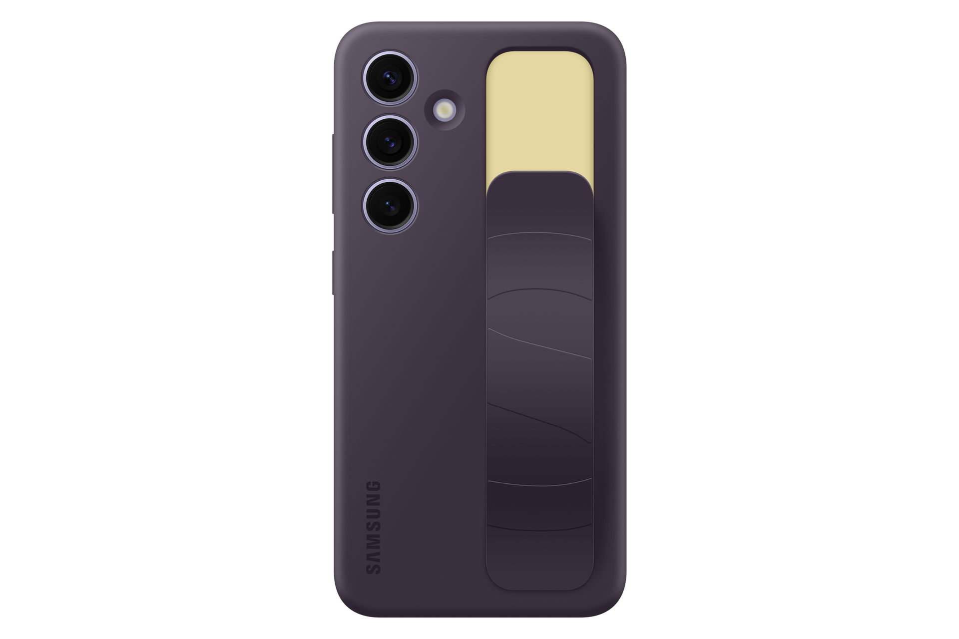 Galaxy S24 Standing Grip Case Front2 Dark Violet 