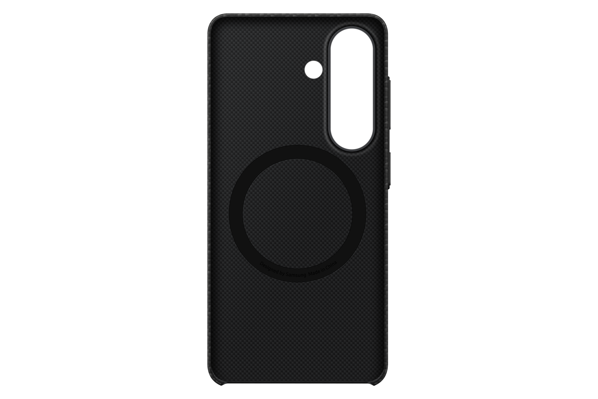 Galaxy S26 Carbon Magnet Case Back Black 