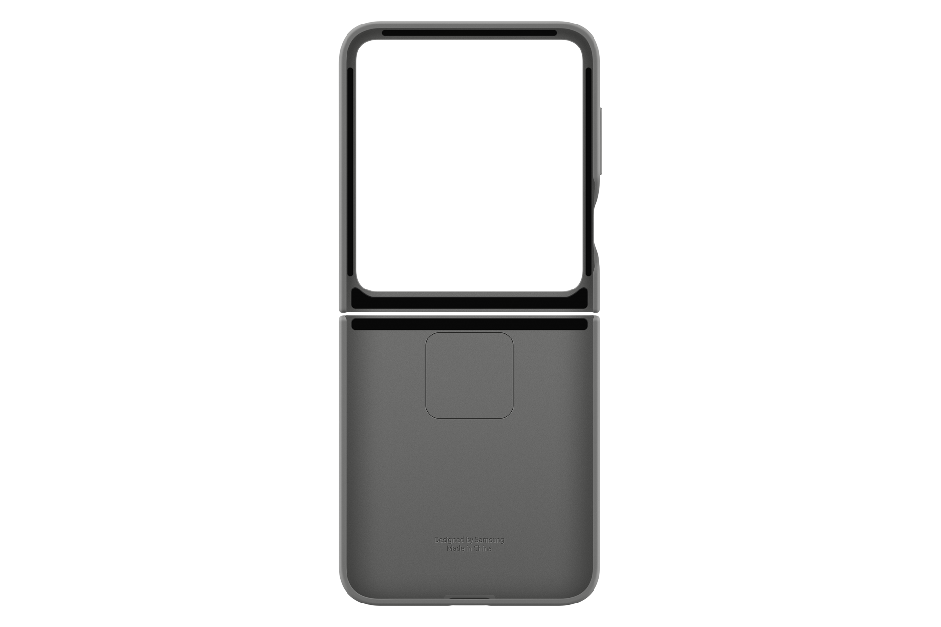 Galaxy Z Flip6 Silicone Case Back Gray 