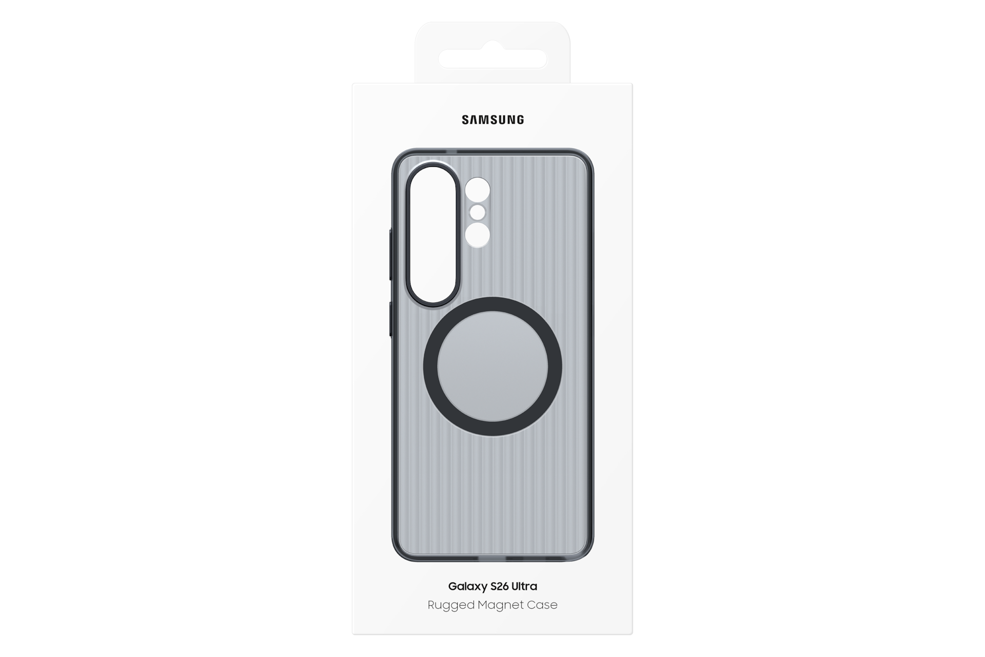Galaxy S26 Ultra Rugged Magnet Case Package Black 