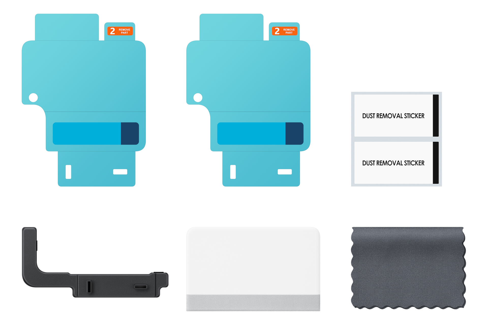 Anti-reflecting Film for Galaxy Z Flip7 FE, Z Flip6 Set-Cut Transparent 