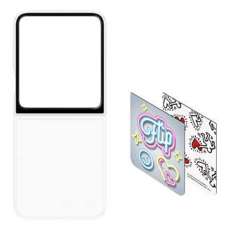 Galaxy Z Flip6 Flipsuit Case Set-Cut White 