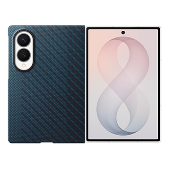 Galaxy Z Fold8 Carbon Magnet Case Front2 Blue 