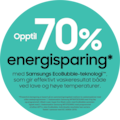 Opptil 70% energisparing med Samsungs EcoBubble-teknologi