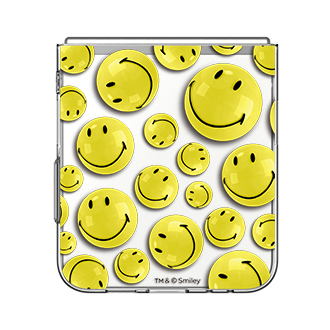 Smiley Yellow Slim Impression Case for Galaxy Z Flip6 Back Yellow 