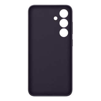 Galaxy S24 Vegan Leather Case Back Dark Violet 