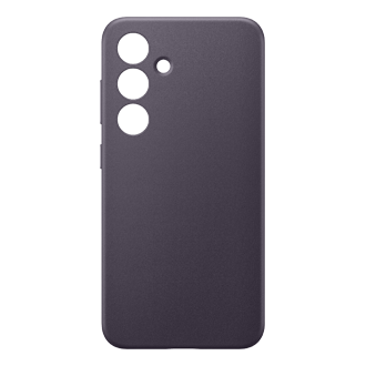 Galaxy S24 Vegan Leather Case Front2 Dark Violet 